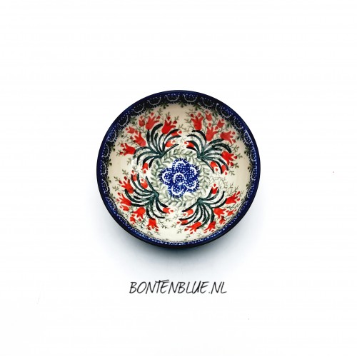 B89 Bunzlau Serveer schaaltje S Ø 13 cm decor 1437X B89 Bunzlau Serveer schaaltje S Ø 13 cm decor 1437X