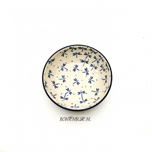 B89 Bunzlau Serveer schaaltje S Ø 13 cm decor 2332X Damselfly