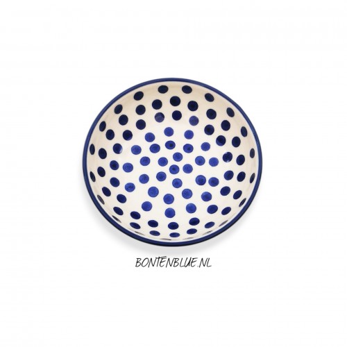 B89 Bunzlau Serving bowl S Ø 13 cm decor 61X Blue Dots