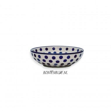 B89 Bunzlau Serveer schaaltje S Ø 13 cm decor 61X Blue Dots