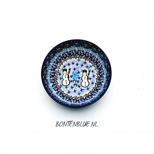 B89 Bunzlau Serving bowl S Ø 13 cm decor Unikat 1634X