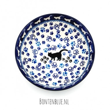 B90 Serveer schaal M Ø 17,0 cm decor 1771X Zwarte Poes