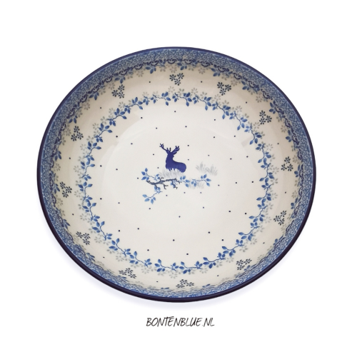 B91 Bunzlau Serving bowl L Ø 22,5 cm decor 2858X Kerst B91 Bunzlau Serving bowl L Ø 22,5 cm decor 2858X Kerst