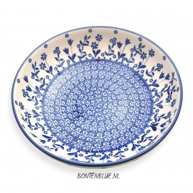 B91 Bunzlau Serveer schaal L Ø 22,5 cm decor 3312X