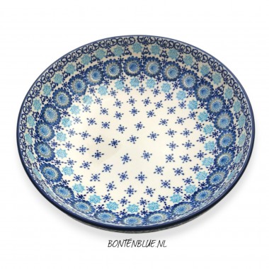 B91 Bunzlau Serveer schaal L Ø 22,5 cm decor 3359X