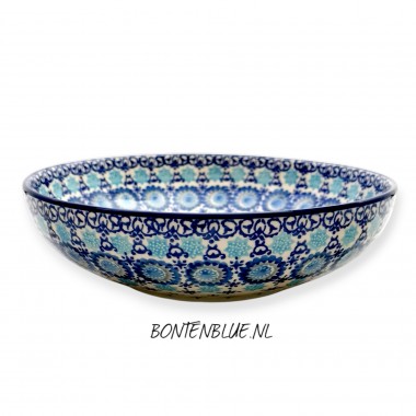 B91 Bunzlau Serveer schaal L Ø 22,5 cm decor 3359X