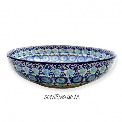 B91 Bunzlau Serveer schaal L Ø 22,5 cm decor 3359X