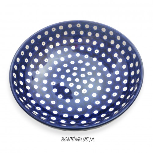 B91 Bunzlau Serveer schaal L Ø 22,5 cm decor 70AX Blue Eyes