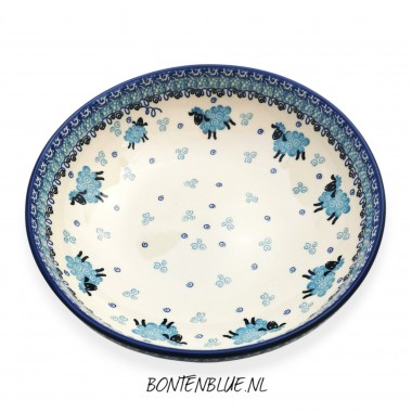 B91 Bunzlau Serveer schaal L Ø 22,5 cm decor B91 Bunzlau Serveer schaal L Ø 22,5 cm decor