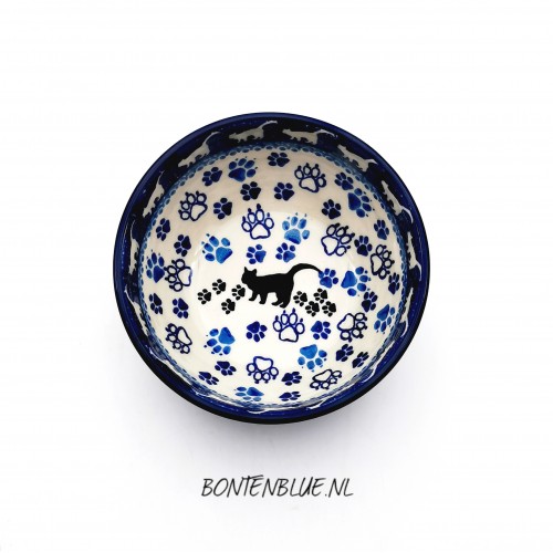 B92 Bunzlau Rice bowl S Ø 12 cm decor 1771X Black Cat B92 Bunzlau Rice bowl S Ø 12 cm decor 1771X Black Cat