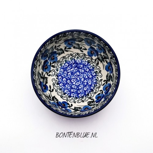 B92 Bunzlau Rice bowl S Ø 12 cm decor 2273X Blue Violin B92 Bunzlau Rice bowl S Ø 12 cm decor 2273X Blue Violin
