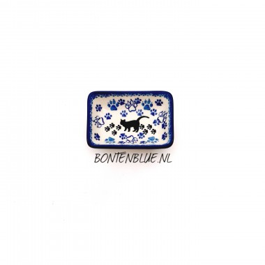 C20 Bunzlau Sushi schaaltje decor 1771X Zwarte poes