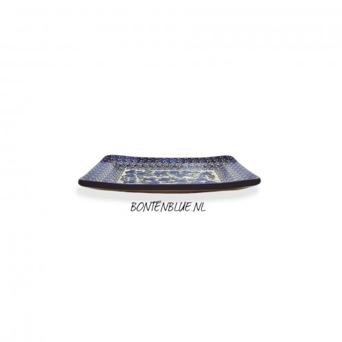 C21 Bunzlau Sushi serving dish M 15,0 x 21,5 cm decor 2273X Blue Violin
