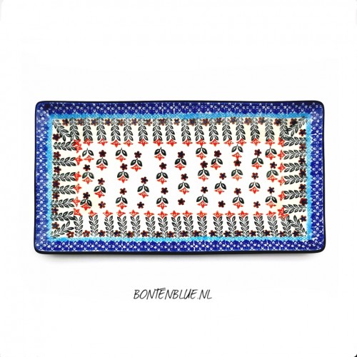 C26 Bunzlau Sushi serving dish L 16,5 cm x 30,0 cm decor 1366X