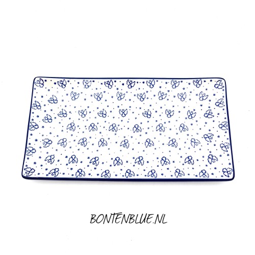 C26 Bunzlau Sushi serving dish L 16,5 cm x 30,0 cm decor 1411X Kerst