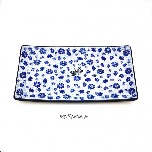 C26 Bunzlau Sushi serving dish L 16,5 cm x 30,0 cm decor 1443X Dragonfly C26 Bunzlau Sushi serving dish L 16,5 cm x 30,0 cm decor 1443X Dragonfly