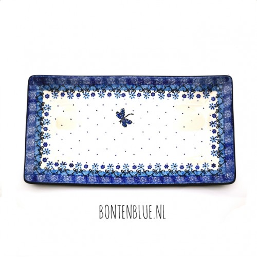 C26 Bunzlau Sushi serving dish L 16,5 cm x 30,0 cm decor 1944X