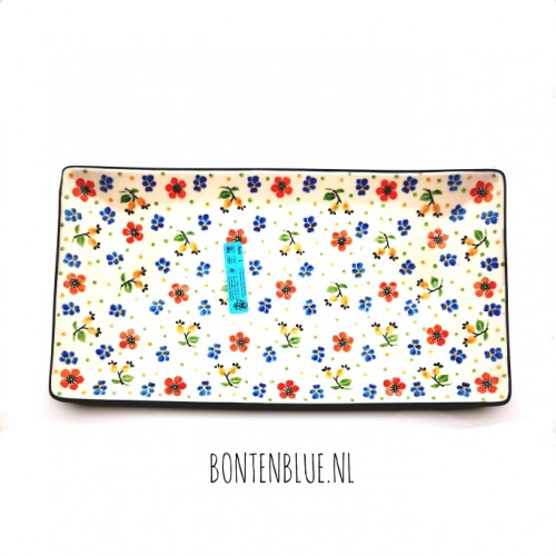 C26 Bunzlau Sushi serving dish L 16,5 cm x 30,0 cm decor 2354X