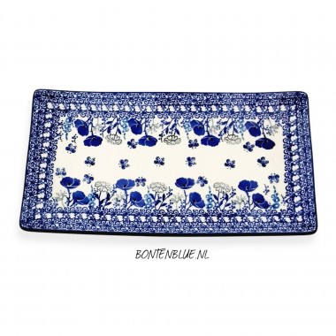 C26 Bunzlau Sushi serveerschaal L 16,5 cm x 30,0 cm decor 2900X