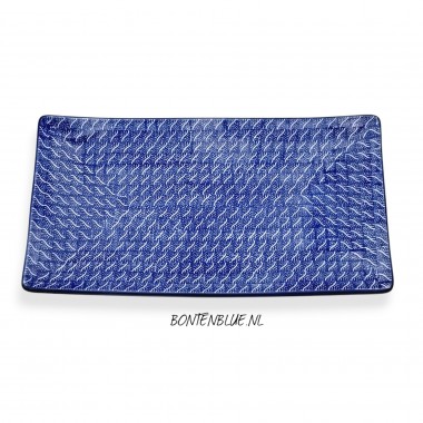 C26 Bunzlau Sushi serveerschaal L 16,5 cm x 30,0 cm decor 2964X