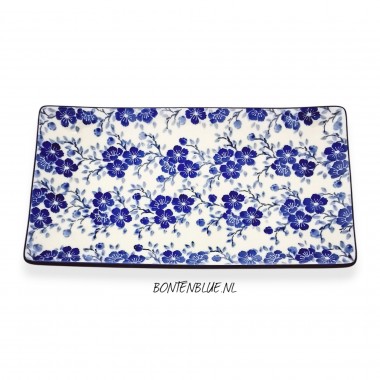 C26 Bunzlau Sushi serveerschaal L 16,5 cm x 30,0 cm decor 3428X