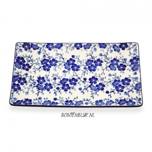 C26 Bunzlau Sushi serveerschaal L 16,5 cm x 30,0 cm decor 3428X