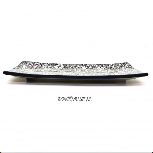 C26 Bunzlau Sushi serving dish L 16,5 cm x 30,0 cm decor Unikat 4783X