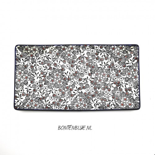 C26 Bunzlau Sushi serving dish L 16,5 cm x 30,0 cm decor Unikat 4783X