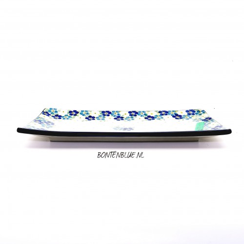 C26 Bunzlau Sushi serveerschaal L 16,5 cm x 30,0 cm decor Unikat 4999X