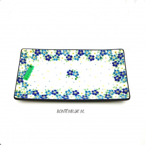 C26 Bunzlau Sushi serveerschaal L 16,5 cm x 30,0 cm decor Unikat 4999X