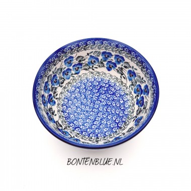 C38 Bunzlau Rijstkom L Ø 16 cm decor 2273X Blue Violin