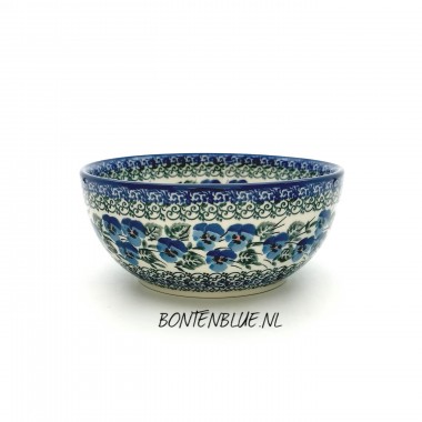 C38 Bunzlau Rijstkom L Ø 16 cm decor 2273X Blue Violin