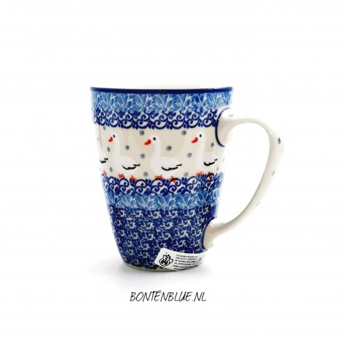 D05 Bunzlau Mug with ear 300 ml decor 2604X