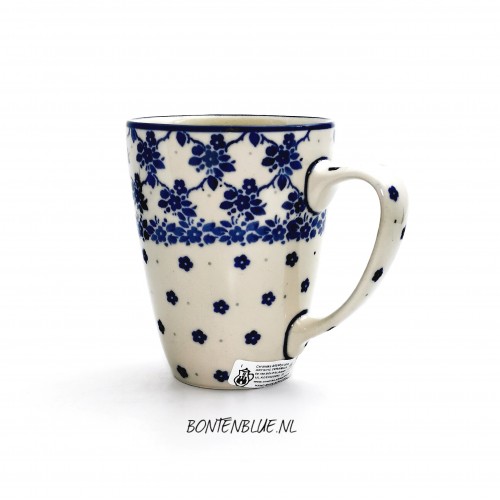 D05 Bunzlau Mug with ear 300 ml decor 2606X