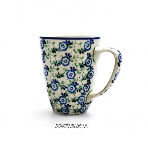 D05 Bunzlau Mug with ear 300 ml decor 2618X
