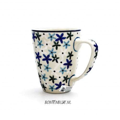 D05 Bunzlau Mug with ear 300 ml decor 2646X