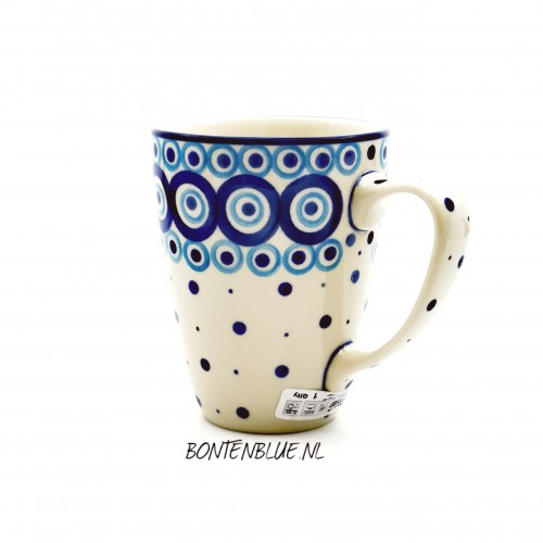 D05 Bunzlau Mug with ear 300 ml decor 2727X