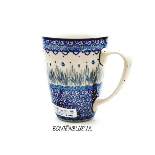 D05 Bunzlau Mug with ear 300 ml decor 2752X