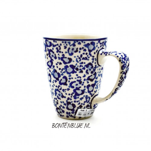 D05 Bunzlau Mug with ear 300 ml decor 2810X