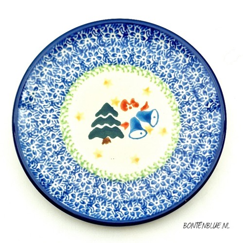 D21 Bunzlau Cake plate Ø 12.3 cm decor 1756X Kerst D21 Bunzlau Cake plate Ø 12.3 cm decor 1756X Kerst