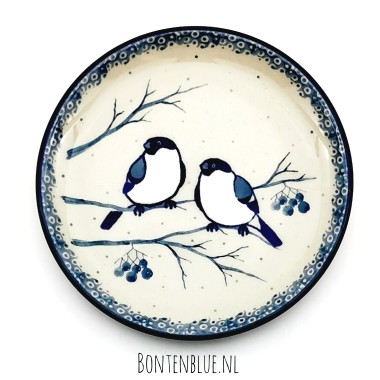 D21 Bunzlau Cake bordje Ø 12.3 cm decor Unikat 4830X
