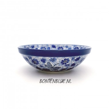D30 Bunzlau Yoghurt schaaltje L Ø 18 cm decor 1443X Dragonfly