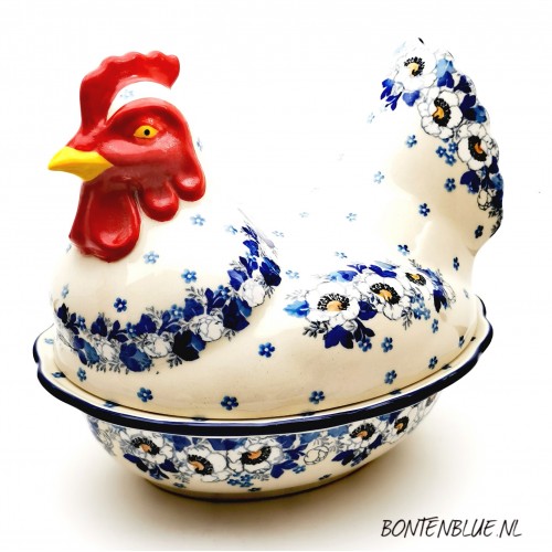 D43 Bunzlau Kip 2 delig decor 2222X Lady D43 Bunzlau Kip 2 delig decor 2222X Lady