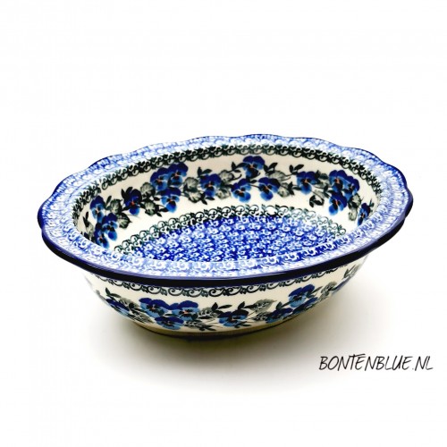 D43 Bunzlau Kip 2 delig decor 2273X Blue Violin