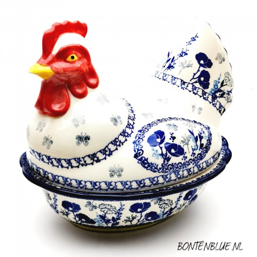 D43 Bunzlau Kip 2 delig decor 2900X D43 Bunzlau Kip 2 delig decor 2900X