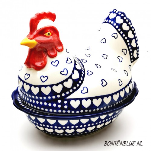 D43 Bunzlau Kip 2 delig decor 375EX Blue Valentine D43 Bunzlau Kip 2 delig decor 375EX Blue Valentine