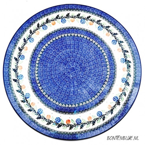 D53 Bunzlau Pizza / Serving plateau Ø 33 cm decor 1258X Kerst D53 Bunzlau Pizza / Serving plateau Ø 33 cm decor 1258X Kerst