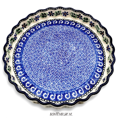 D77 Bunzlau Quiche dish XL decor 562X D77 Bunzlau Quiche dish XL decor 562X