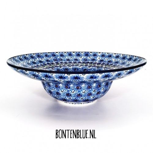 D86 Bunzlau Spaghetti bord Ø 25 cm decor Unikat 4642X