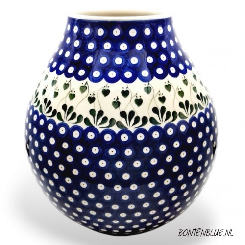 E82 Bunzlau Vase XL H 29,5 cm decor 377P
